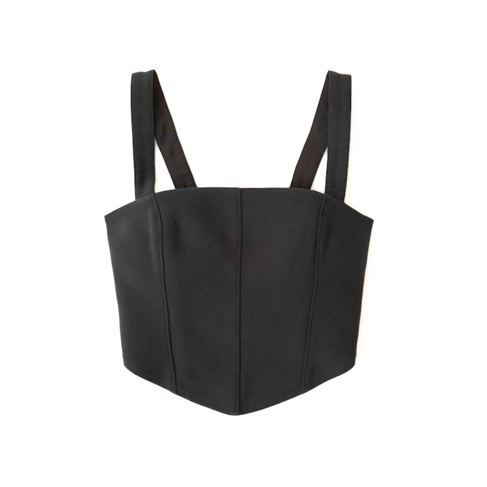 Abercrombie & Fitch Jersey Crop Bustier Top